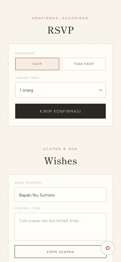RSVP Japanese Minimal