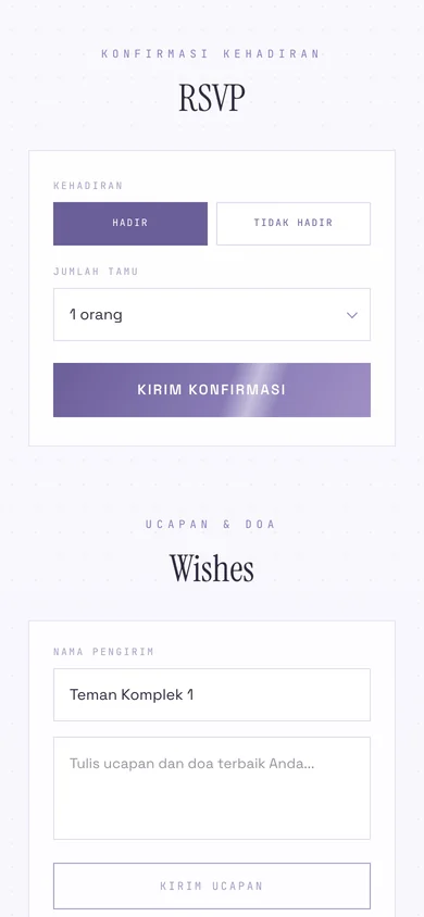 RSVP Modern Mono